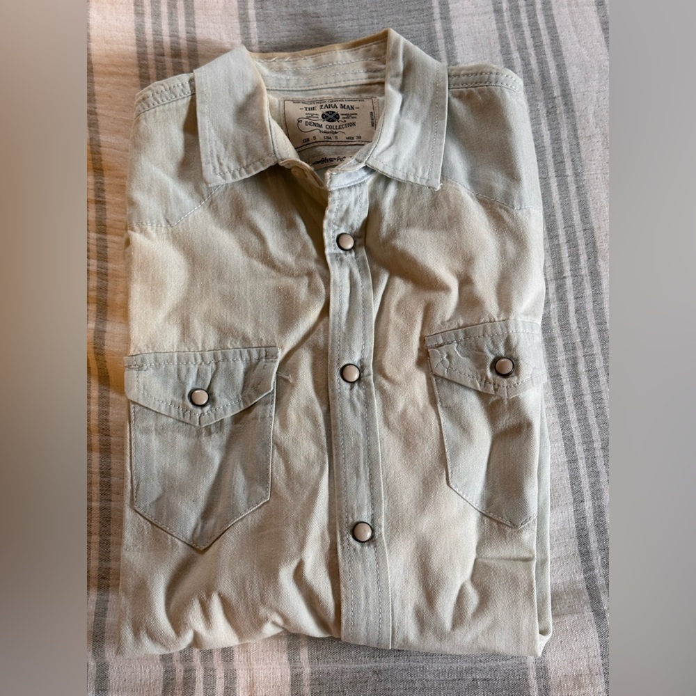 Zara denim shirt